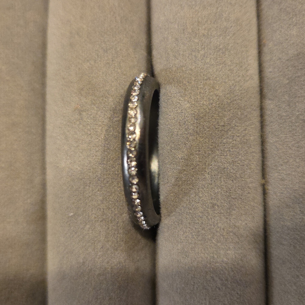 Silver and Sparkles Ring Size 9